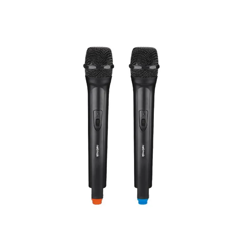 Microfonos x2 + Receptor Inalambrico Netmak NM-MC25