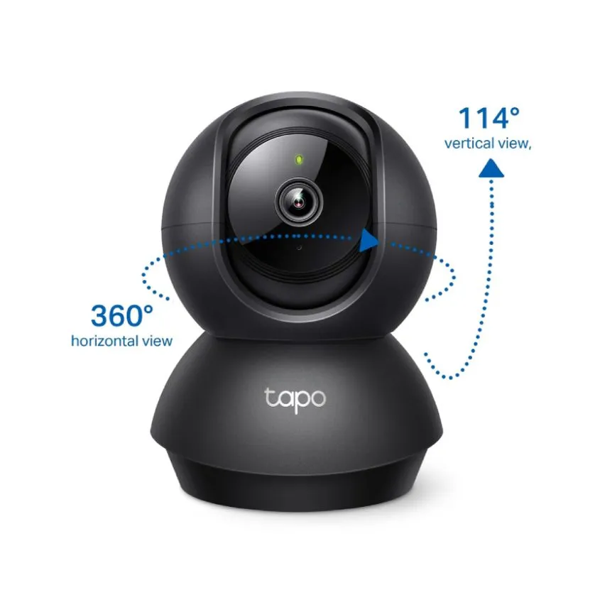 Camara Ip Negra Mov Remoto Day/night Sd Wifi Interior Tapoc201