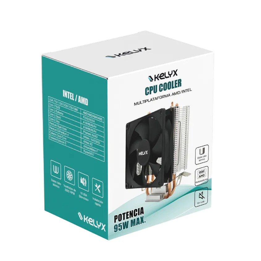 Cpu Cooler Kelyx Amd -  Intel  95w Tdp Kl-cooler-cpc002