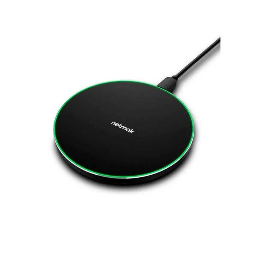 Base Cargador Inalambrico Qi Fast charge 15W Netmak