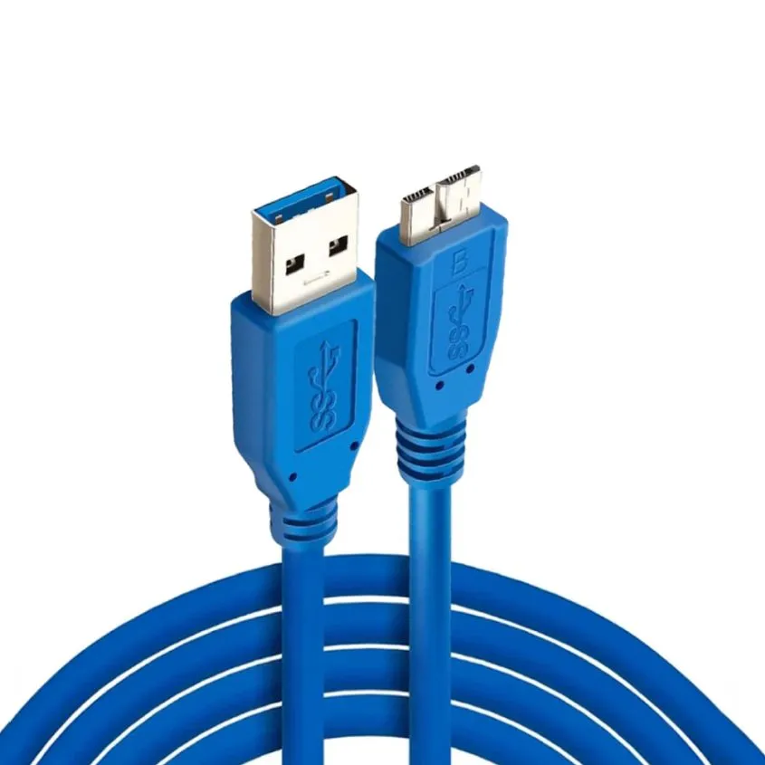 Cable USB 3.0 para Disco Duro Externo Micro-B 1,5m Intco 09-038