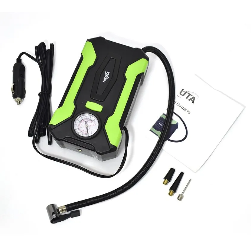 Compresor de Aire 12V Nisuta 19L/min 100PSI Motor Silencioso NSAC15