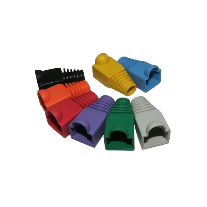 Capuchon RJ45 de plastico flexible colores varios  Nisuta NSCARJ-GR