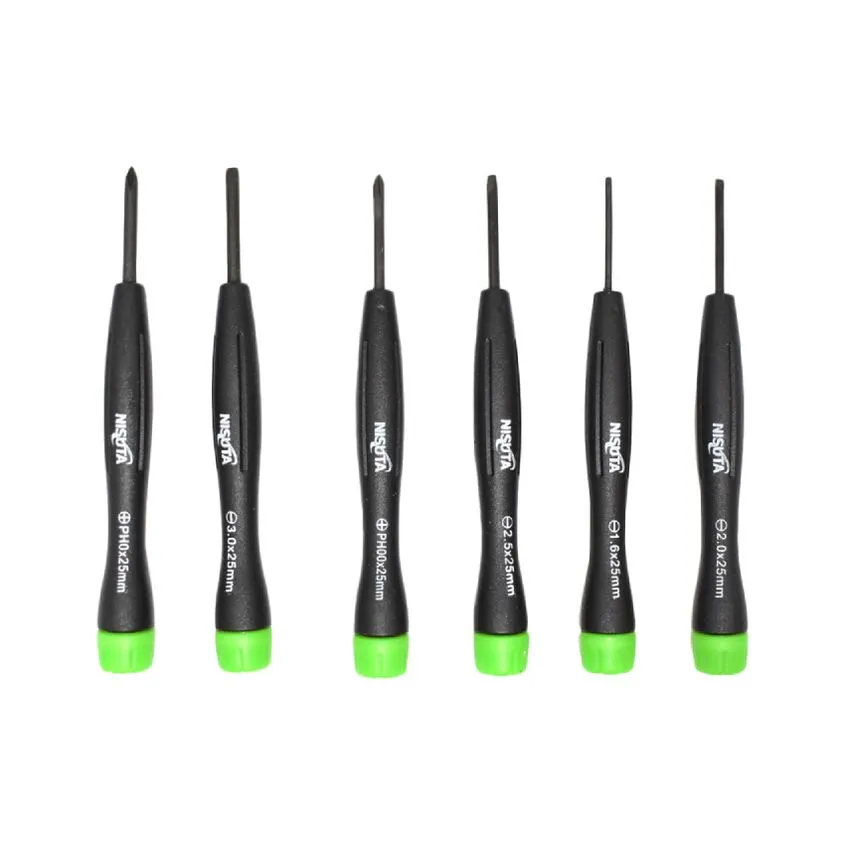 Kit de destornilladores de precision de 6 unidades Nisuta NSKDP6