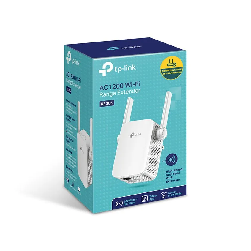 Repetidor Extensor Range Extender Tp Link Dual Band Ac1200 Re305
