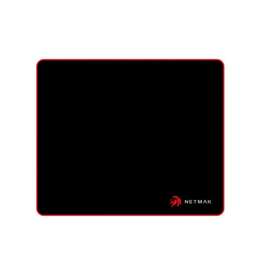 Mouse Pad Gamer 30 x 25 cm Rojo Netmak Laterales Bordados NM-MP752