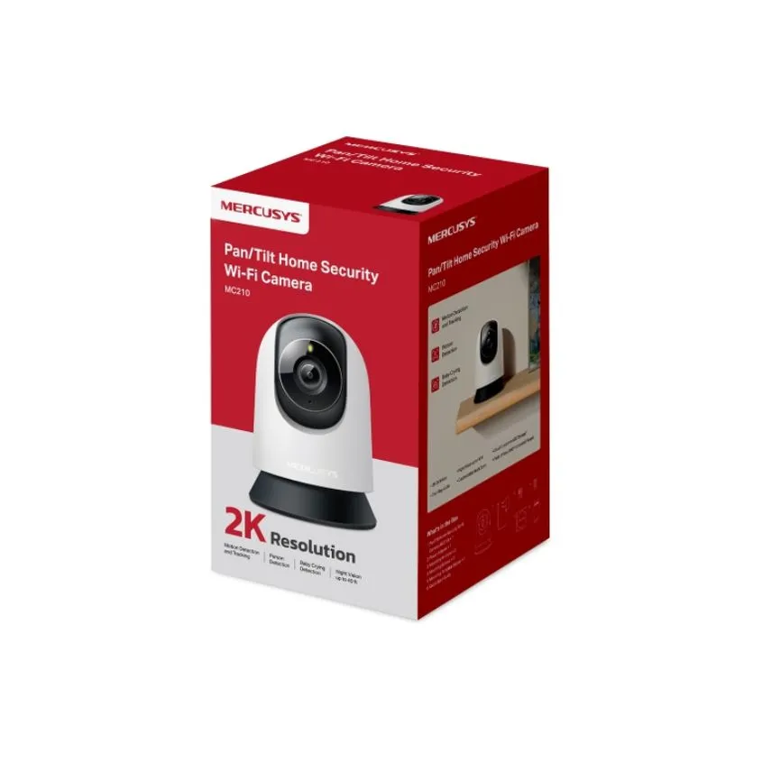 Camara Ip Mercusys Indoor Interior 2k 3mp 360 Mc210