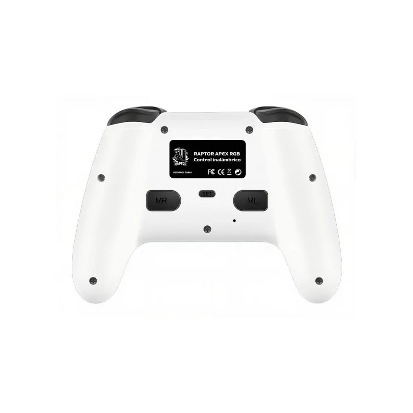 Gamepad Joystick Raptor Apex Wireless Ps3/pc/switch/android Blanco Rap-apex-v2-wt