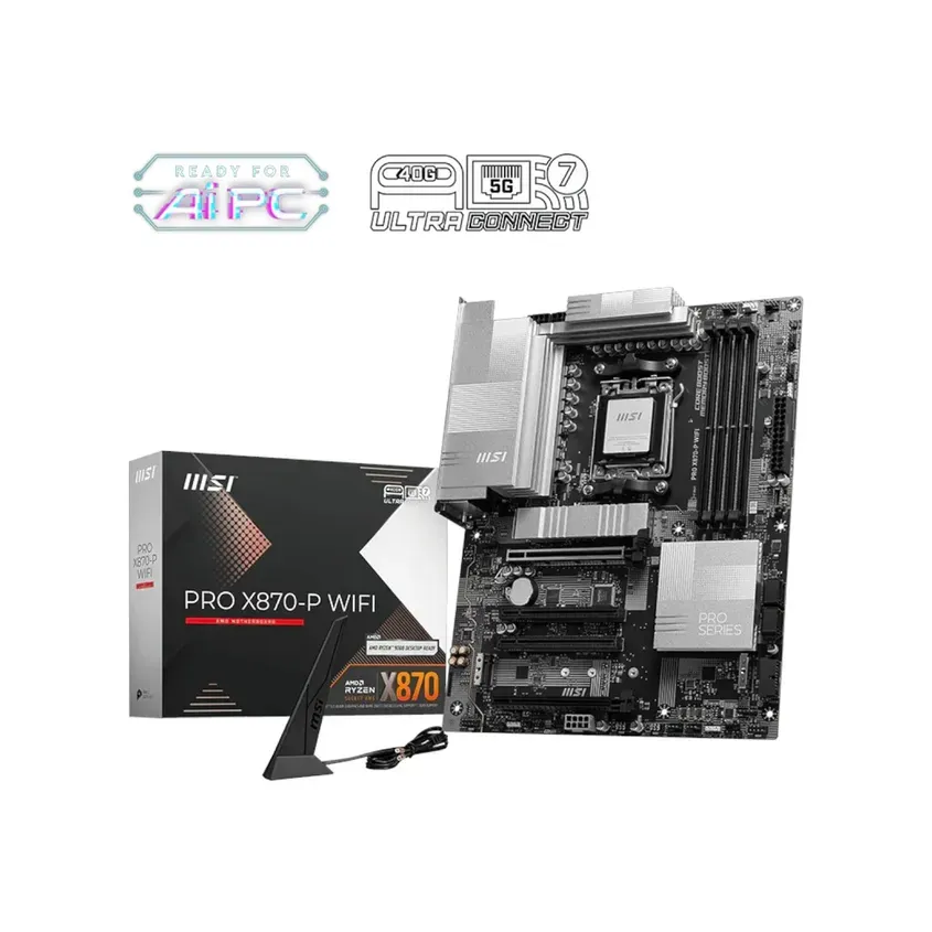 Mother MSI PRO X870-P WIFI DDR5 AM5 (Serie 7000/8000/9000)