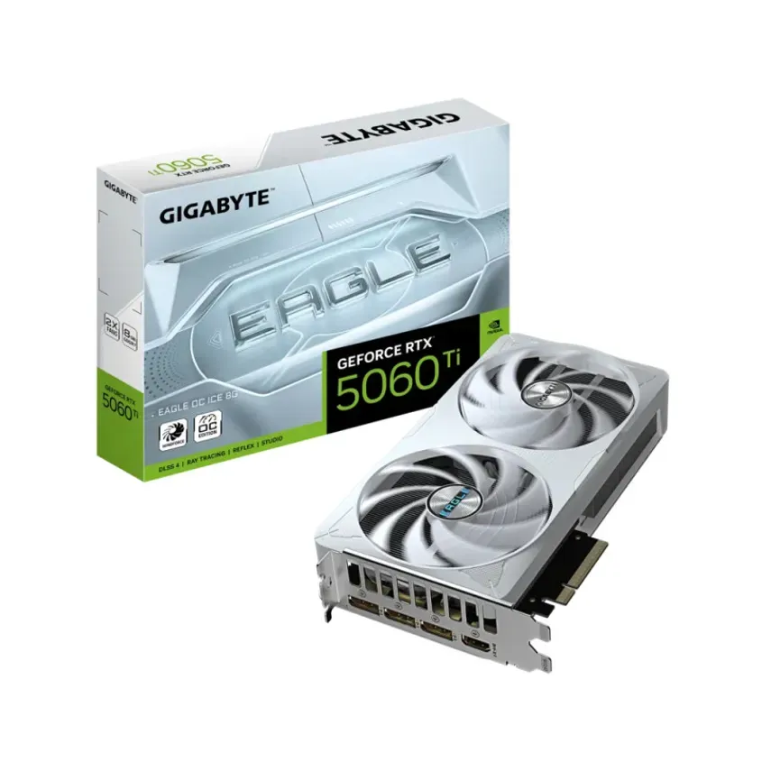 Placa VGA Gigabyte GeForce RTX 5060 Ti EAGLE OC ICE 8G 1-0417814