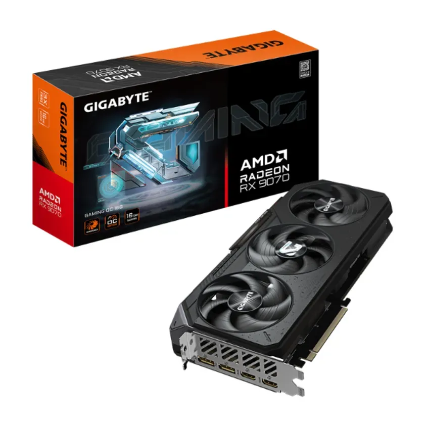 Placa VGA Gigabyte Radeon RX 9070 GAMING OC 16G 1-0417019