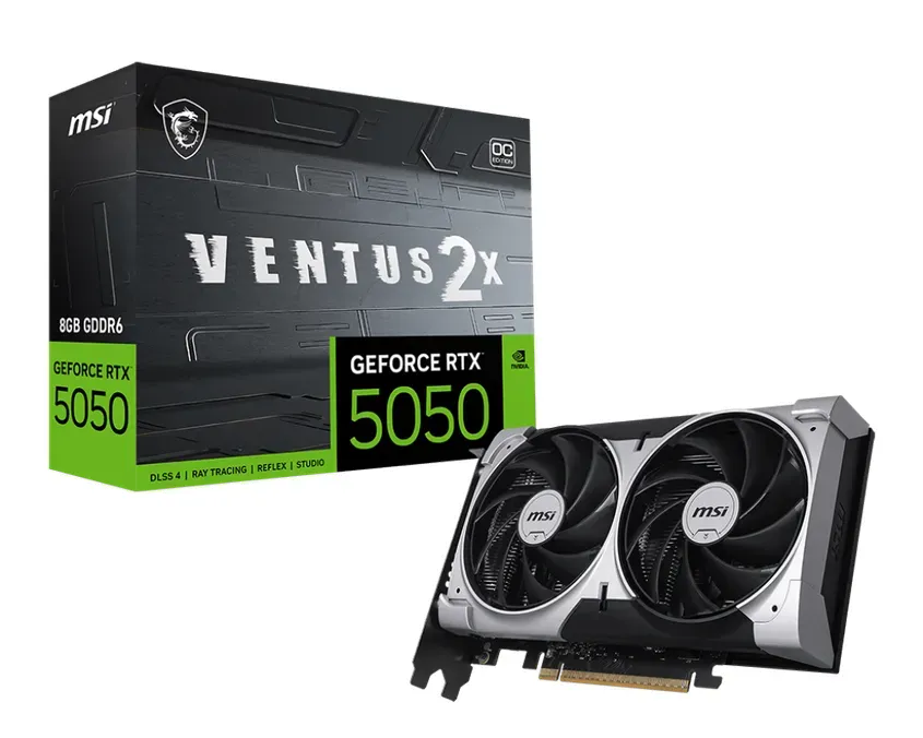 VGA MSI GeForce RTX 5050 8G VENTUS 2X OC 1-0417872
