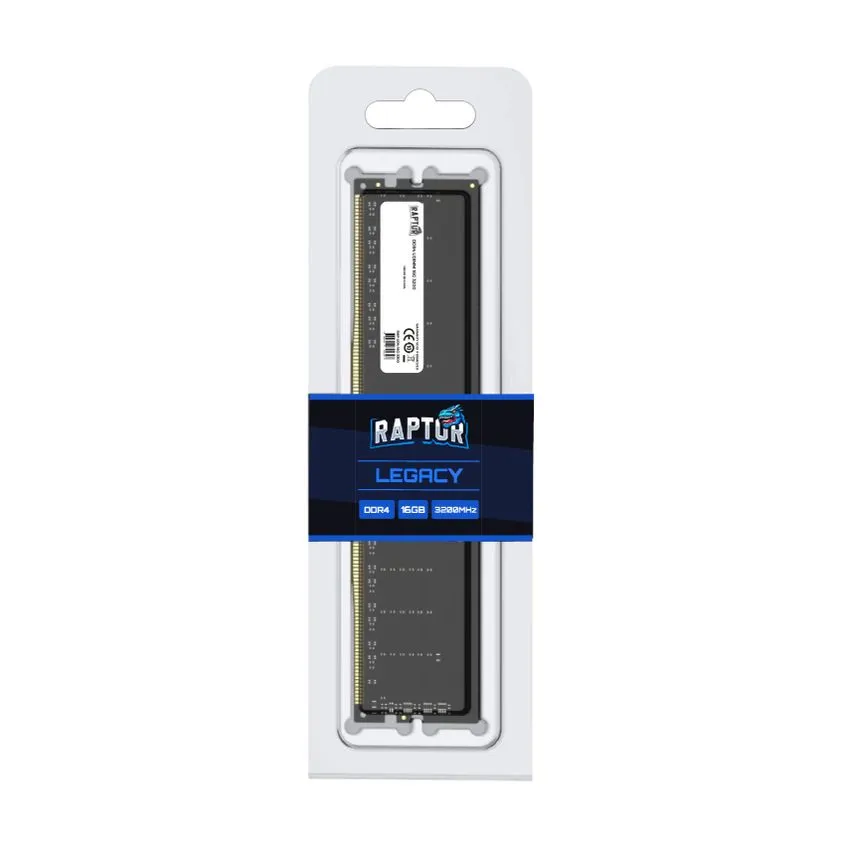 Memoria DDR4 Raptor 8Gb 3200 MHz Legacy Intel XMP