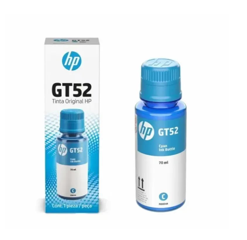 M0H54AL Botella de Tinta HP GT52 70ml Cyan (M0H54AL) 1-0415885