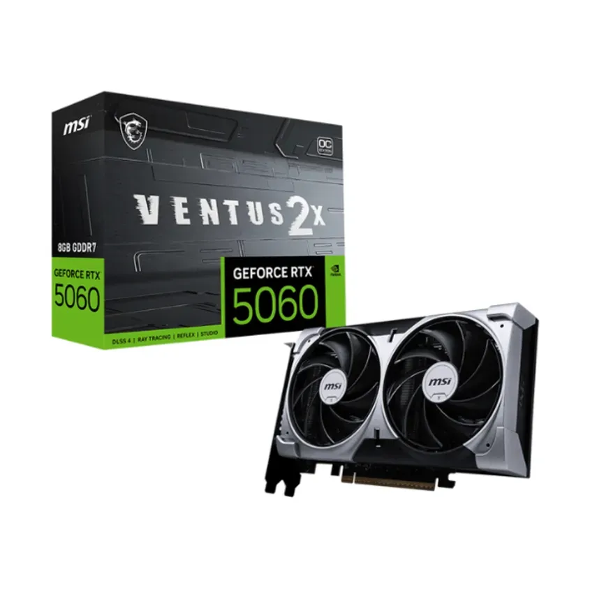 Placa VGA MSI GeForce RTX 5060 8G VENTUS 2X OC 1-0417357