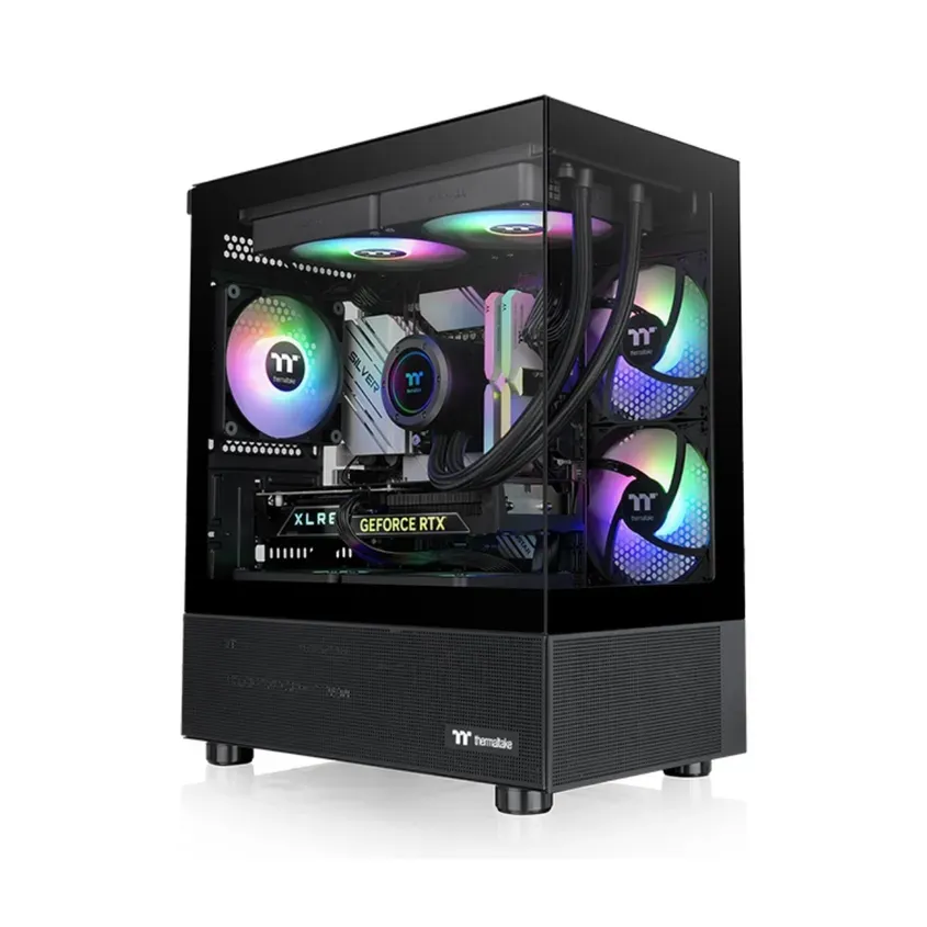 Gabinete TT View 170 Micro Chassis TG x2 Fan ARGB x3 Black 1-0416683