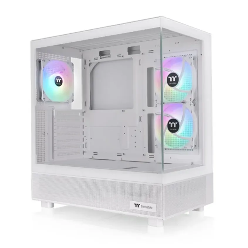 Gabinete Tt View 270 Plus Mid-tower Tg X2 Fan Argb X3 Snow White 1-0416294