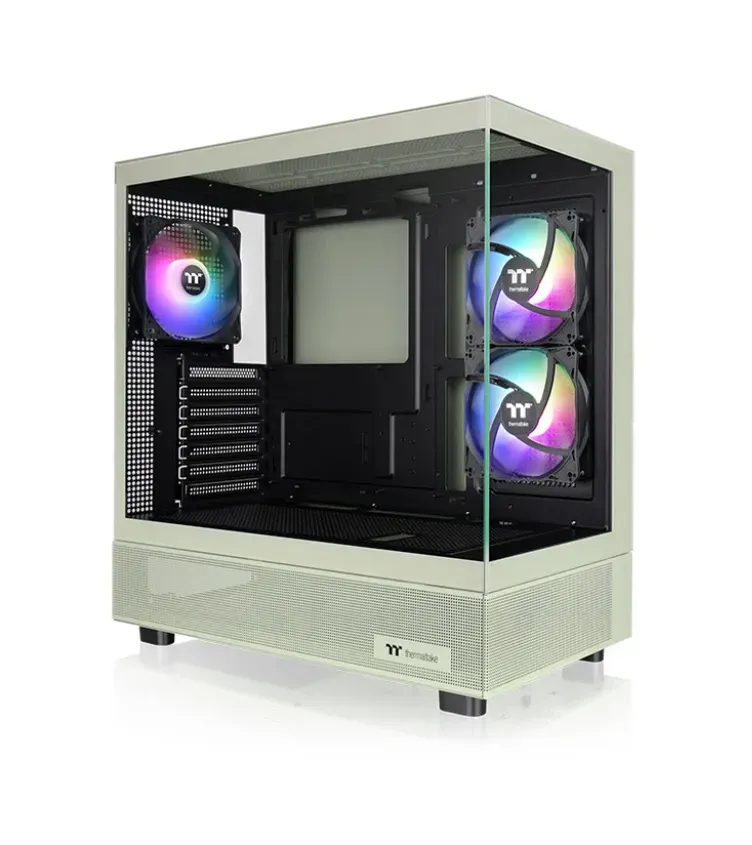 Gabinete TT View 270 Plus Mid-Tower TG x2 Fan ARGB x3 Matcha Green 1-0416295