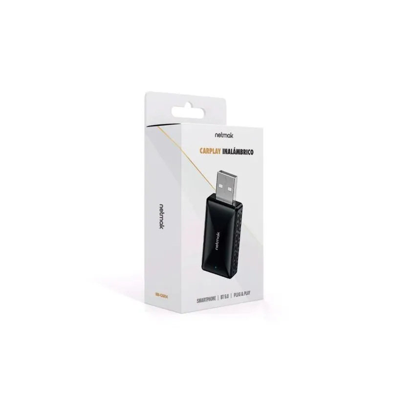 Adaptador Carplay Inalambrico Netmak Bluetooth 5.0 NM-CAR14