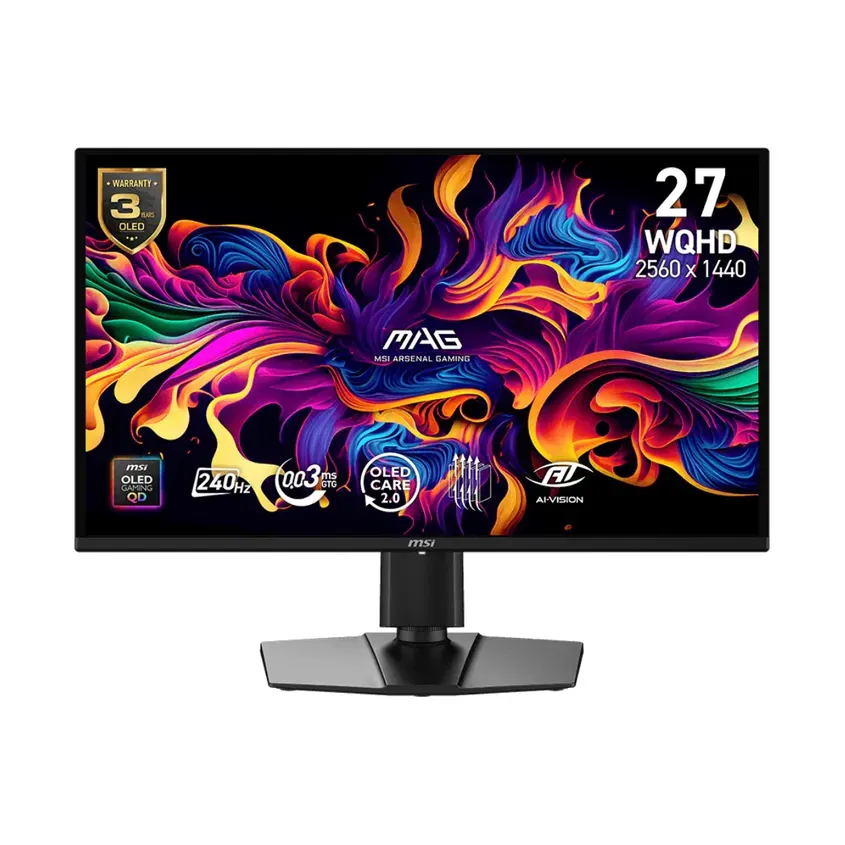 Monitor Gamer MSI 27" MAG 274QP QHD OLED 240Hz 0.03ms Flat 2xHDMI + 1xDP (II) 1-0418627