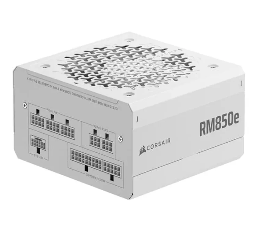 Fuente Corsair RM850e 2025 850W Cybernetics Gold Full Modular PCIe 5.1 White 1-0417440