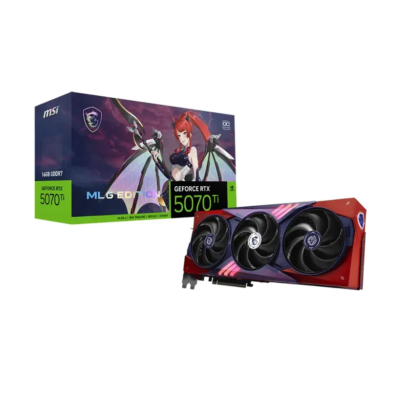 Placa de video VGA MSI GeForce RTX 5070 Ti 16G MLG EDITION OC 1-0418696