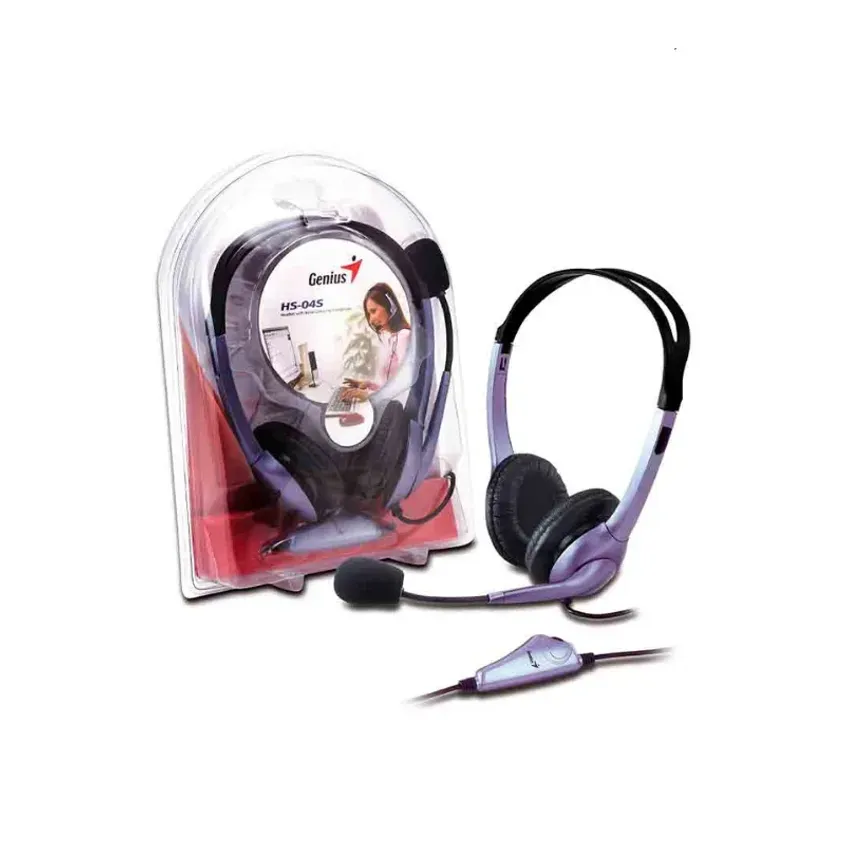 Auricular c/ Microfono single Jack Genius HS-04S