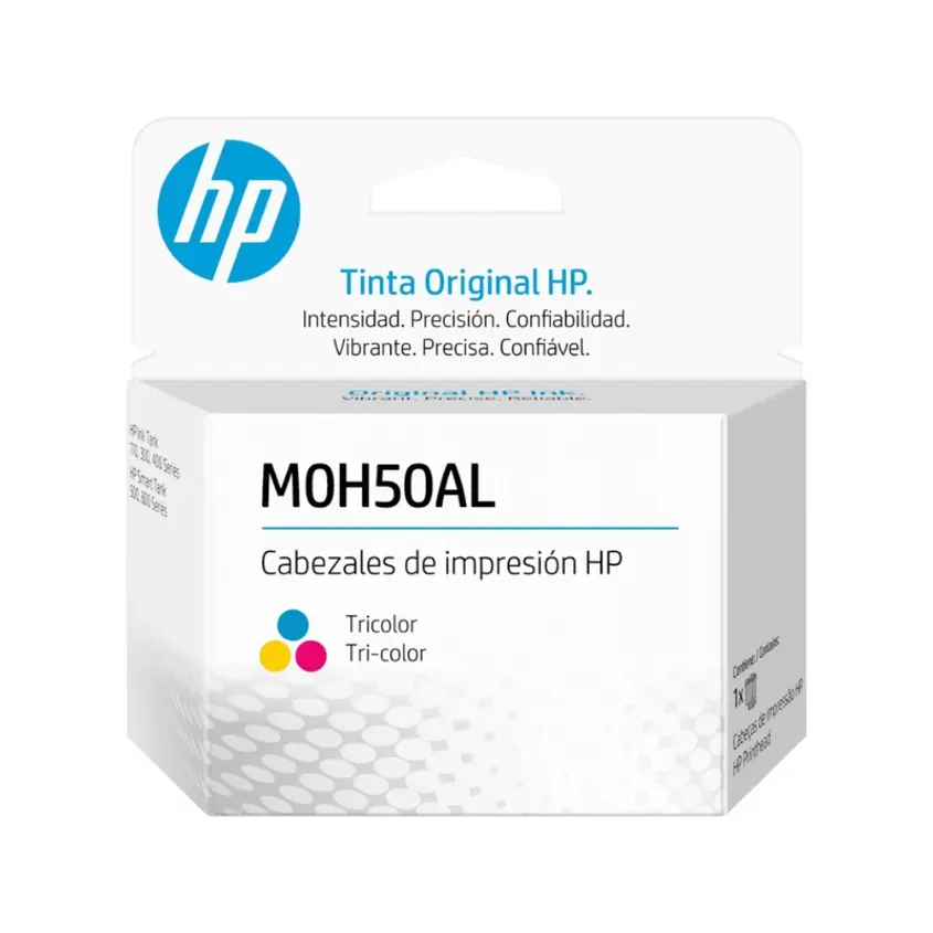 Cabezal de impresion Original M0H50AL HP Tri-color GT Printhead 1-0418485