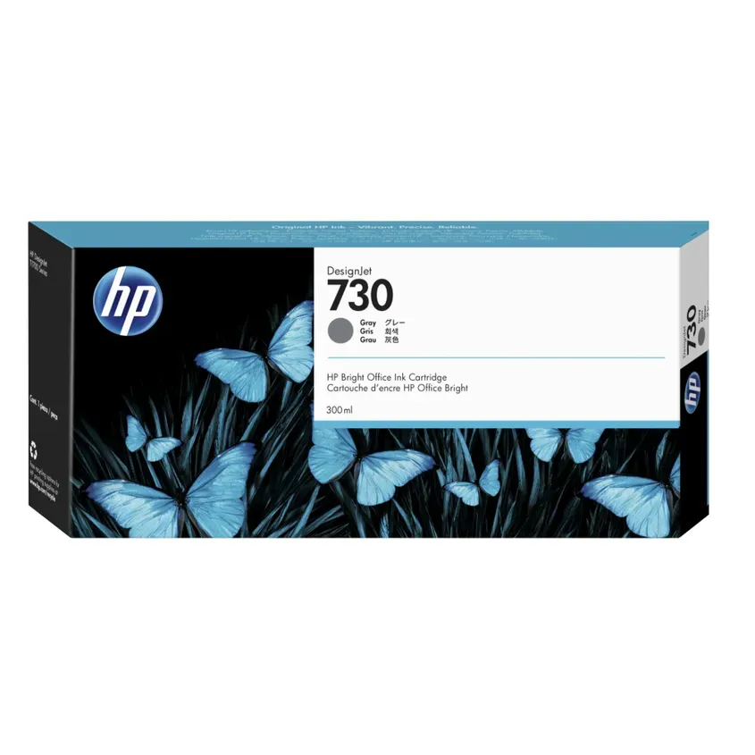 Cartucho Original P2V72A HP 730 300-ml Gray Ink Cartridge 1-0418125