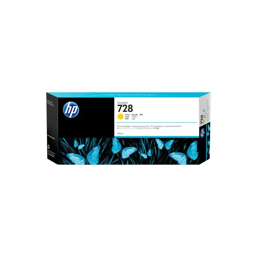 Cartucho Original F9K15A HP 728 300-ml Yellow Ink Cartridge 1-0418152