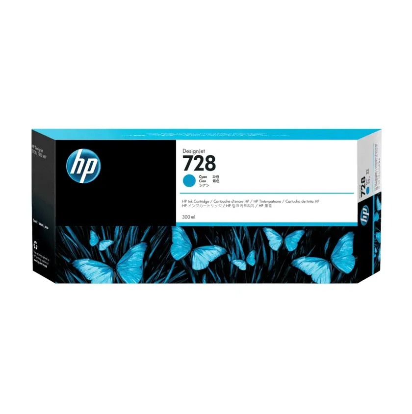 Cartucho Original F9K17A HP 728 300-ml Cyan Ink Cartridge 1-0418154