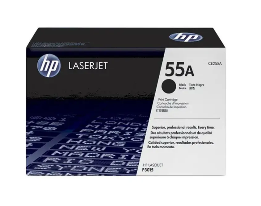 Toner Original HP LaserJet 55A Cartridge LJ P3015 CE255A 1-0417639