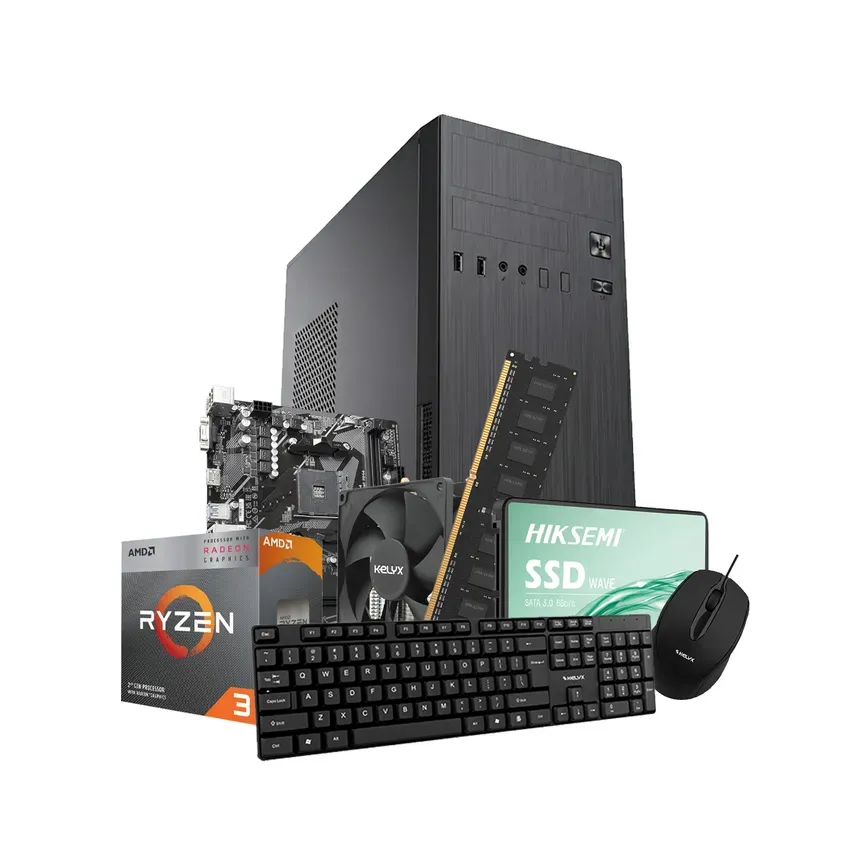 PcCombo Kelyx AMD Ryzen 3-3200G 8G SSD 480Gb (GIGA) SIN SO