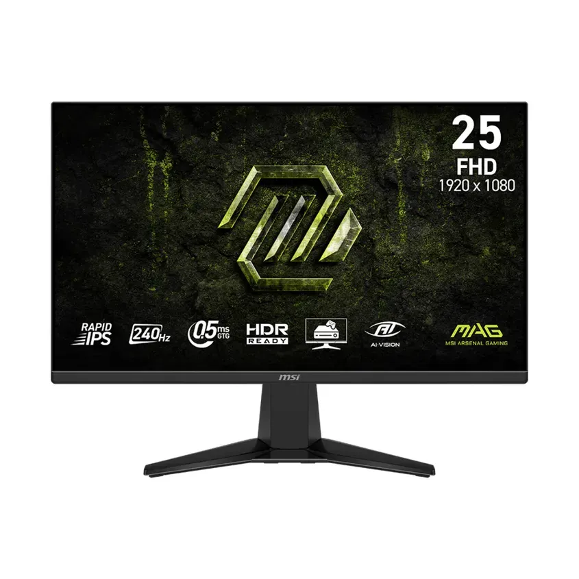 Monitor Gamer Msi 25" Mag 255f Fhd Rapid Ips 240hz 0.5ms Flat 2xhdmi + 1xdp (ii) 1-0418628