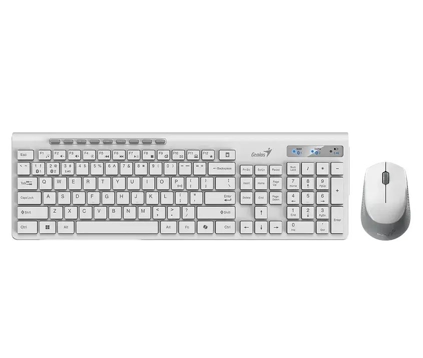 Teclado + Mouse Genius SlimStar 8230,AI,White,SP,BT+2.4GHz 1-0417400