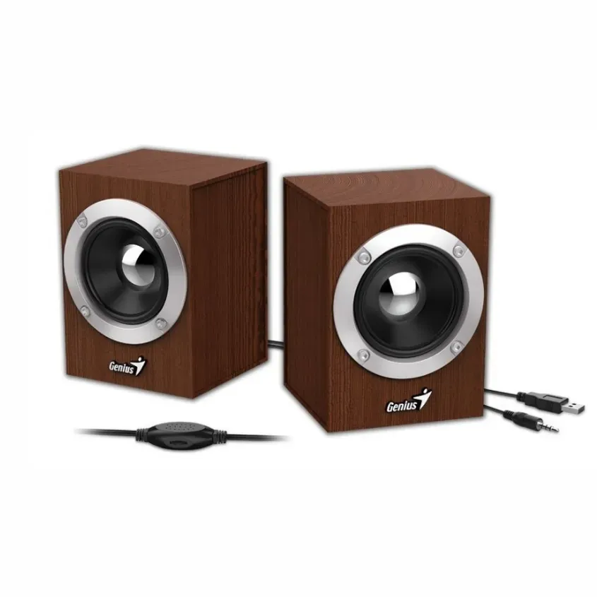 Parlante Genius Sp-hf280 6w Usb Wood Sp-hf280wd