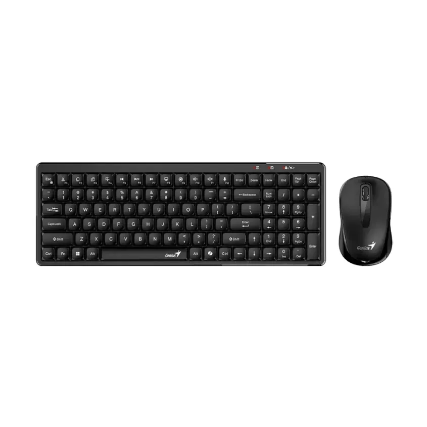 Teclado+mouse Genius Luxemate Q8100 Black Sp 2.4ghz 1-0418439
