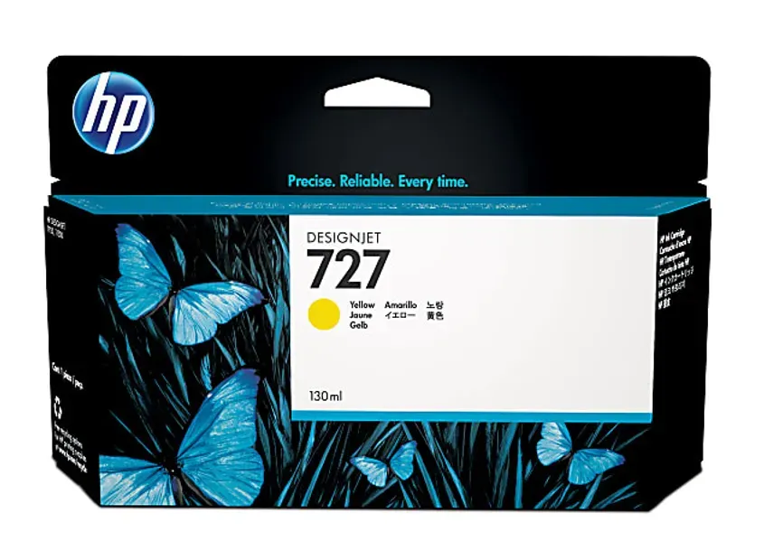 B3P21A HP 727 130-ml Yellow Designjet Ink 1-0418129