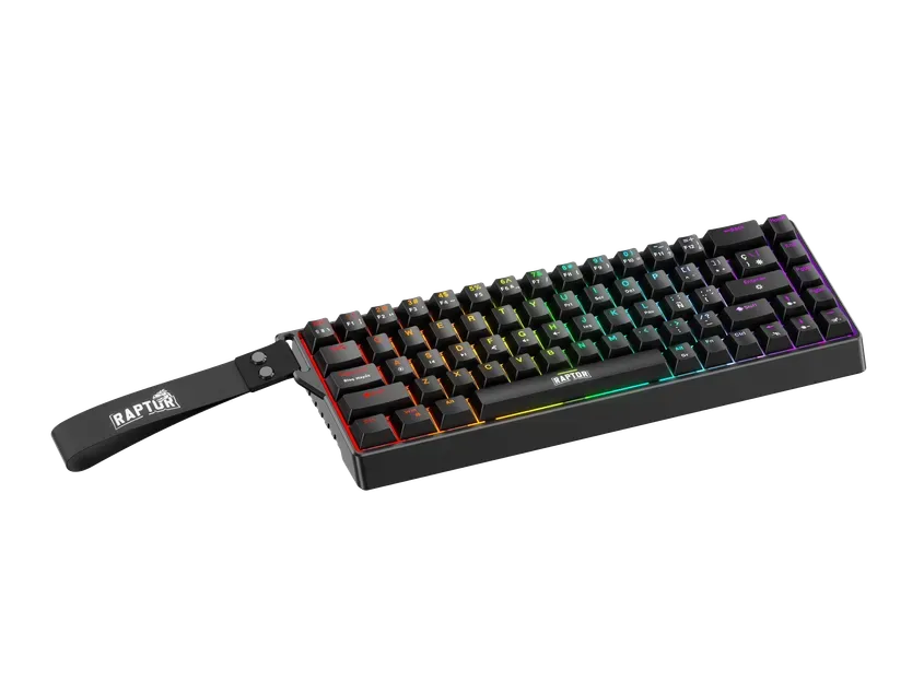 Teclado Gamer Raptor Fireclaw M68 Magnetico Rgb Switch Red Outemu 1-0418532