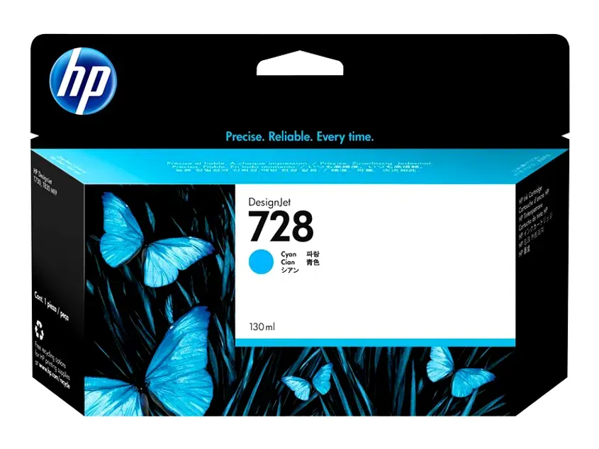 Cartucho Original F9J67A HP 728 130-ml Cyan Ink Cartridge 1-0418136