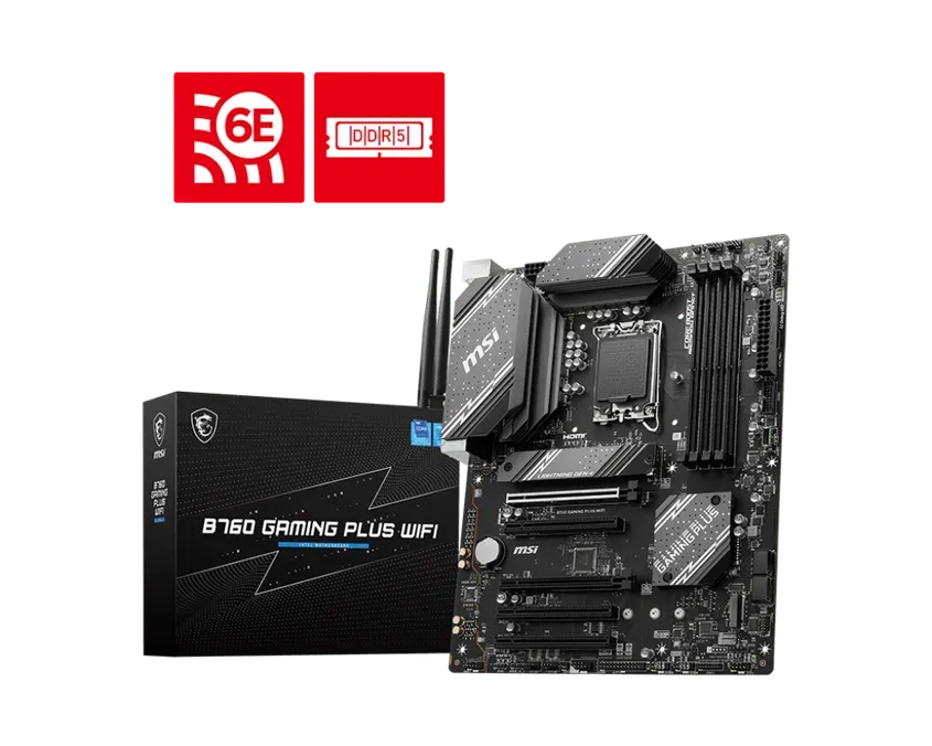 Mother MSI B760 GAMING PLUS WIFI DDR5 1700 (12va/13va/14va Gen)