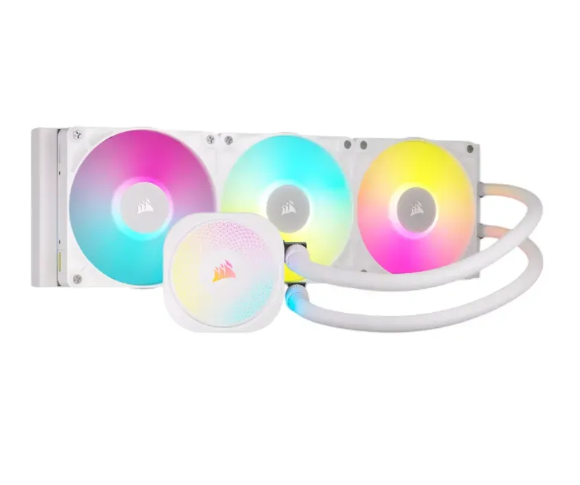 Water Cooling Corsair iCUE LINK TITAN 360 RX RGB 3x CPU Cooler 360mm White 1-0417573