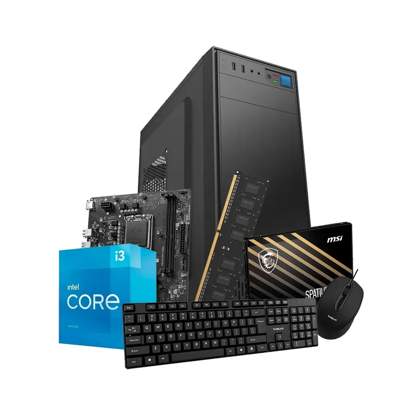 Pccombo Kelyx Intel Core I3-12100 8g Ssd 480gb (msi) Sin So 1-0418712