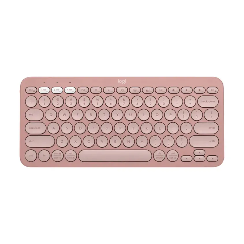 Teclado Logitech Bluetooth K380s Pebble Rose 920-011785