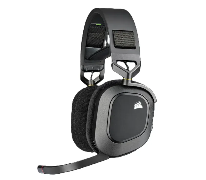 Auricular Corsair HS80 RGB Wireless Spatial Audio Carbon 1-0417976