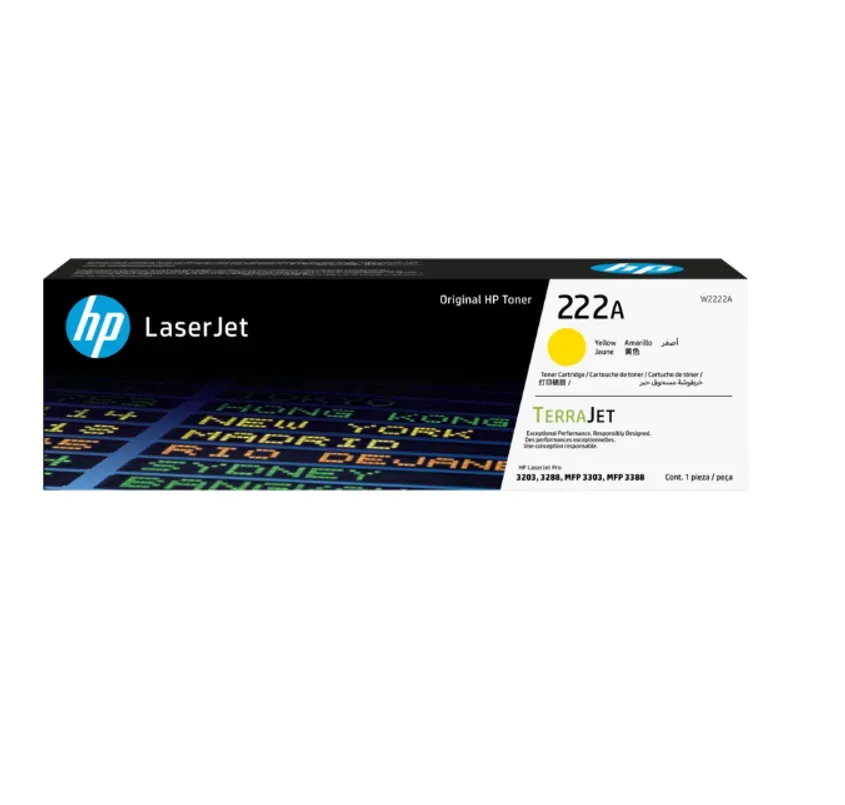 W2222A HP 222A Yel LJ Toner Cartridge 1-0417349