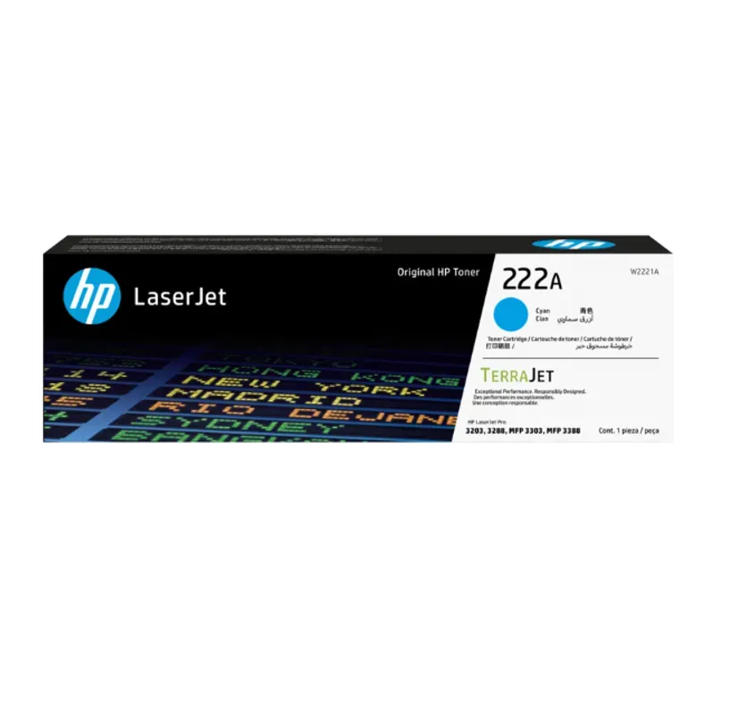 W2221A HP 222A Cyan LJ Toner Cartridge 1-0417348