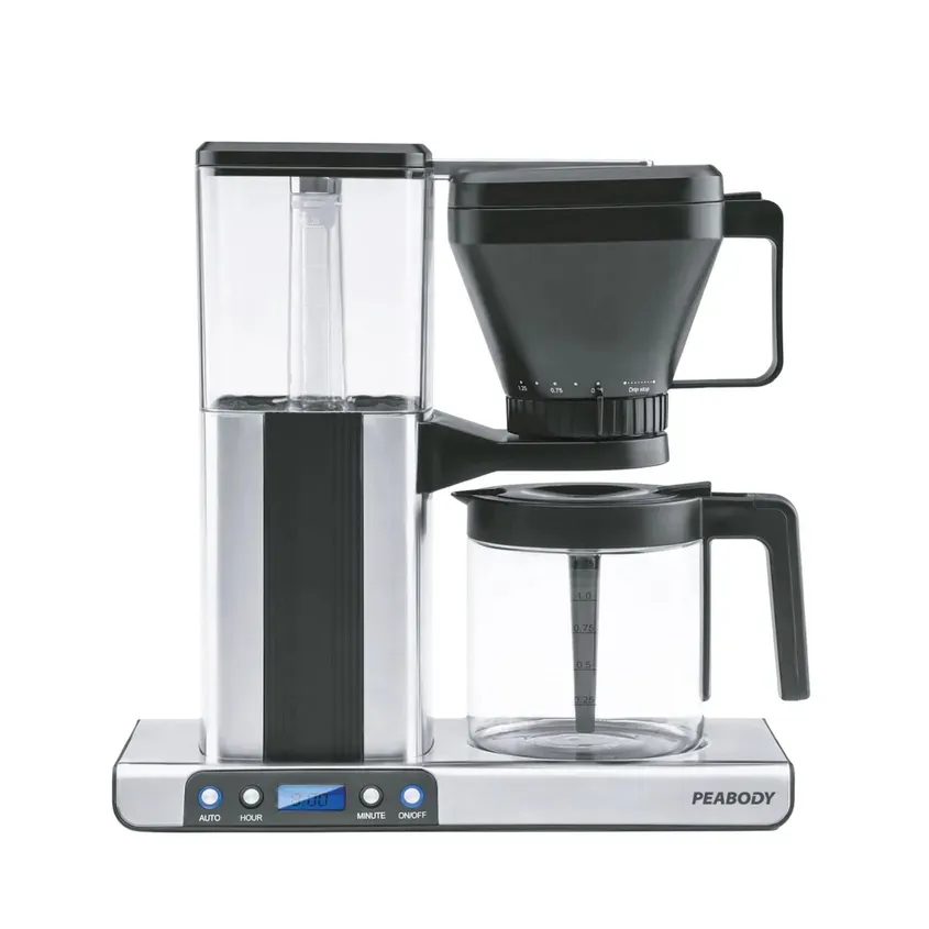Cafetera Eléctrica de Goteo Peabody Jarra de Vidrio 1.25L 1550W 2-CO0636