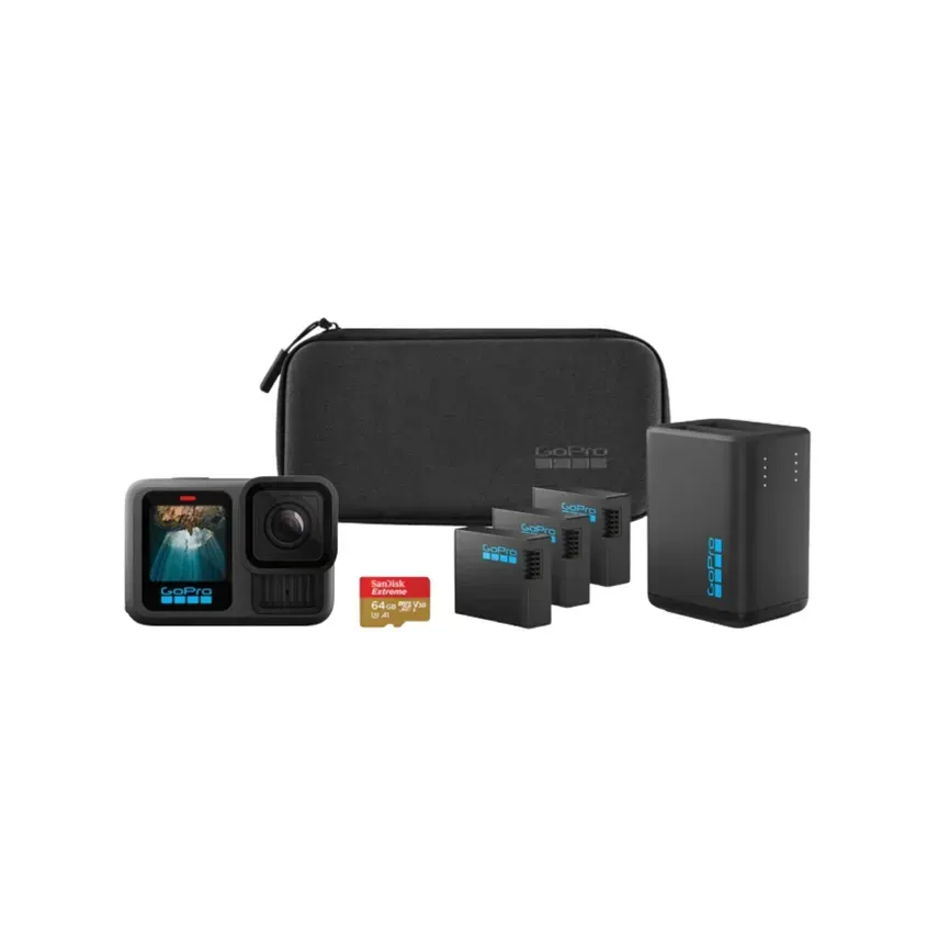 Camara GoPro Hero 13 Black Extended Power Bundle 3 Baterias MicroSD 2-CO0679