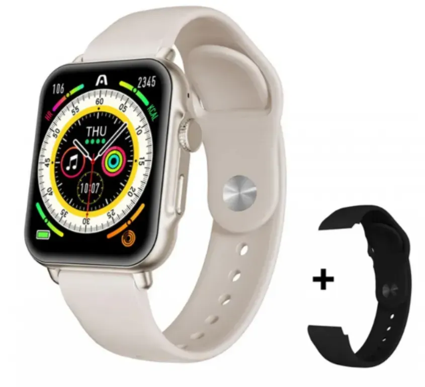 SMARTWATCH ARGOMTECH S55 ASTRAL BEIGE ALUMINIUM 2 STRAPS INCLUIDED BLACK Y BEIGE 1.96 IPS 4-120842